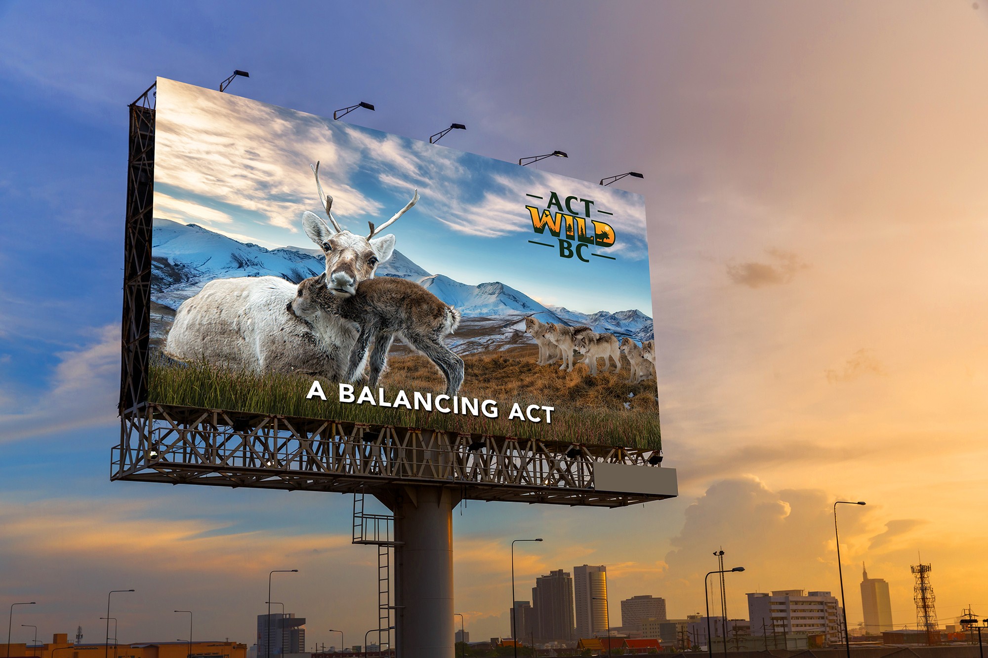 Act Wild BC billboard design