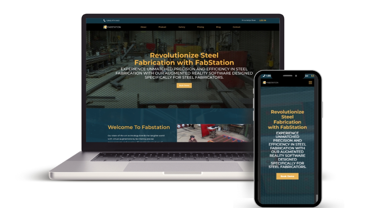 FabStation website design and SEO homepage screenshot