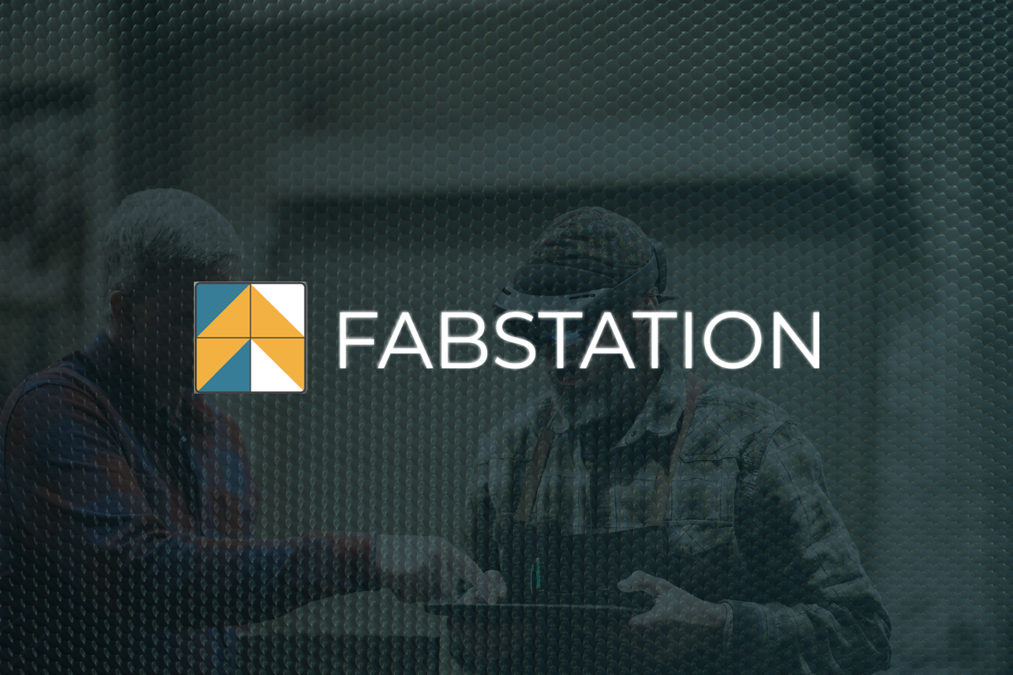 FabStation website design and SEO photography man working in VR headset