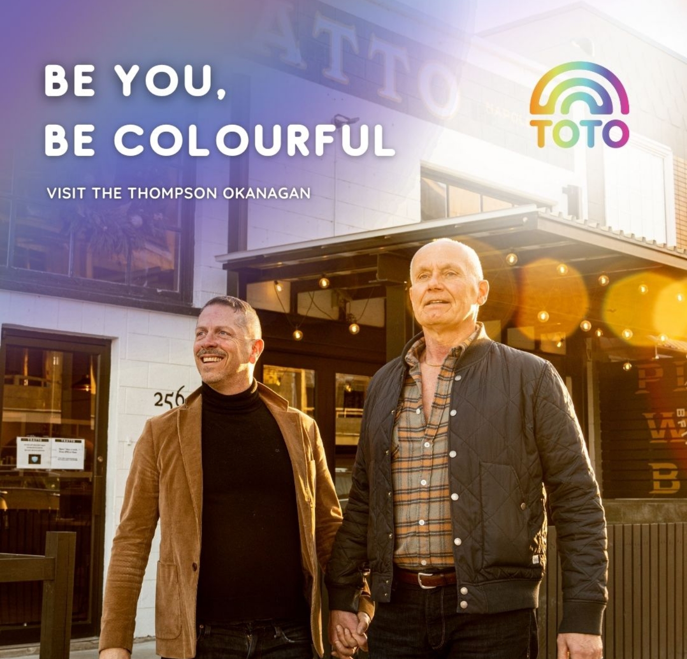 TOTO social media marketing Be Colourful campaign older gay couple